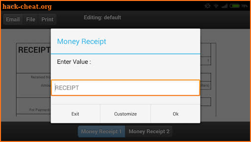 Money Receipt screenshot