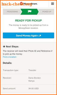 MoneyGram screenshot