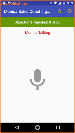 Monica Sales Coaching Bot screenshot