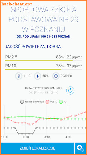 Monitoring Powietrza Poznań screenshot