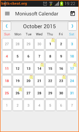 Moniusoft Calendar screenshot