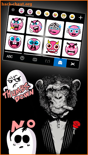 Monkey Boss Keyboard Theme screenshot