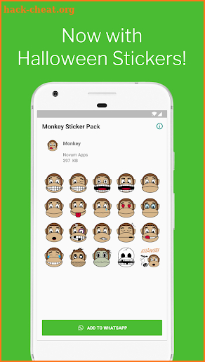 Monkey Stickers for WhatsApp (WAStickerApps) screenshot