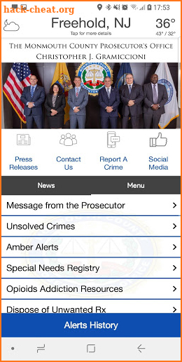 Monmouth County Prosecutor's screenshot