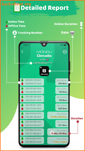 Monoli | WhatsApp Tracker (Last Seen, Online) screenshot