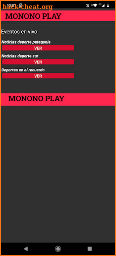 Monono Play fútbol Tv Player screenshot