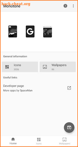 Monotone - Dark Icon Pack screenshot