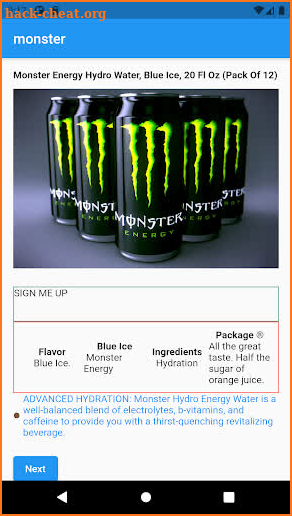 Monster screenshot