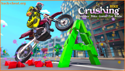Monster Bike Game For Kids: Learn by Bike Crushing screenshot