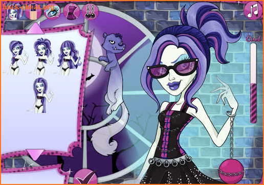 Monster Dolls Fangtastic Fashion Dress Up screenshot