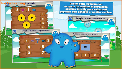 Monster Kid 2nd Grade Games screenshot