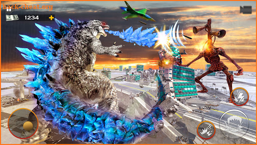 Monster Smash City - Godzilla vs Siren Head screenshot