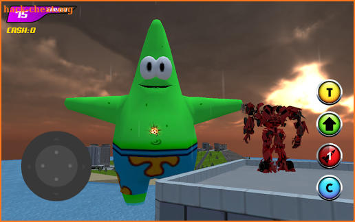 Monster Star VS Robot Fly Car screenshot