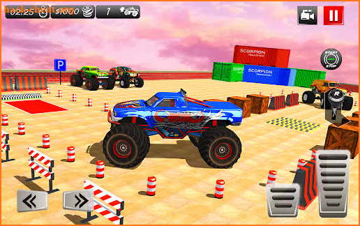 Monster Truck Car Parking Game screenshot