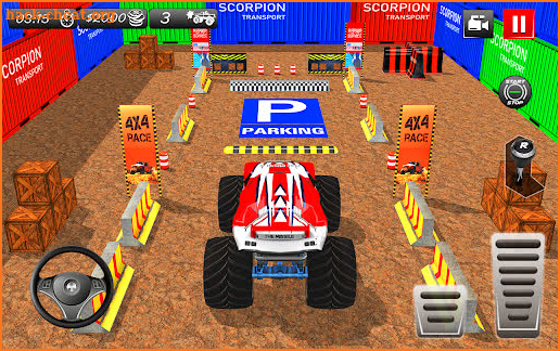 Monster Truck Car Parking Game screenshot