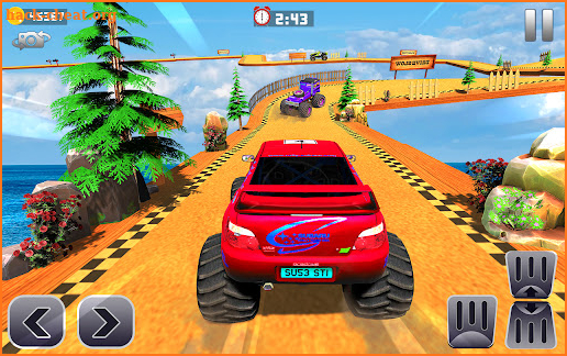 Monster Truck Hill Stunt Games screenshot