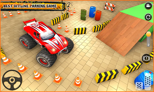 Monster Truck Parking Game 3D screenshot