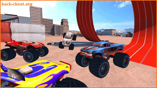 Monster Truck Police Chase in City Stunt Ramps screenshot