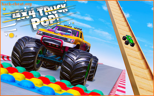 Monster Truck Popit Stunts 3D screenshot