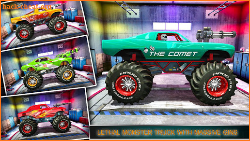 Monster Truck Racing Games: Transform Robot games screenshot