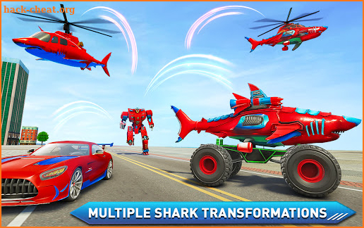 Monster Truck Robot Shark Attack – Car Robot Game screenshot