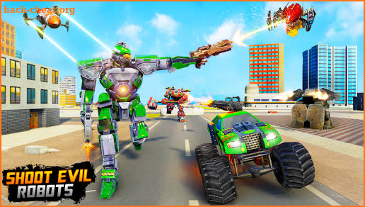 Monster Truck Robot Wars – New Dragon Robot Game screenshot