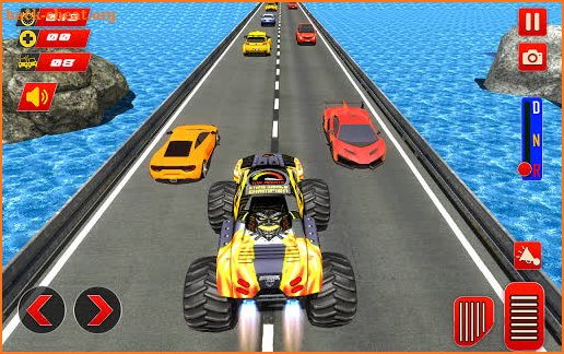 Monster Truck Traffic Destruction Racing Games screenshot