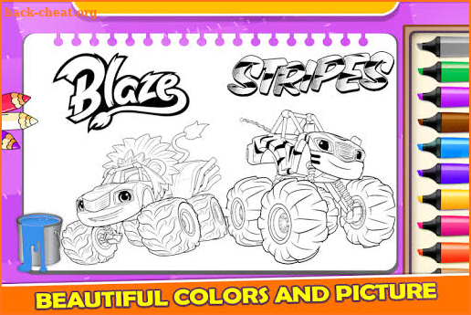 Monster Trucks BLZ Coloring Book screenshot