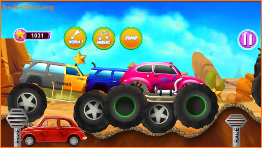 Monster Trucks Up hill Racing - Free Fun Kids Game screenshot