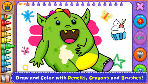 Monsters - Coloring Book & Games for Kids screenshot