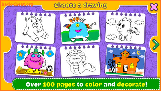 Monsters - Coloring Book & Games for Kids screenshot