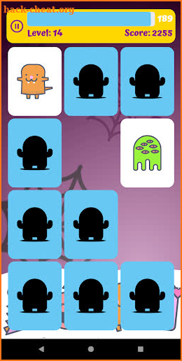 Monsters memory game for kids screenshot