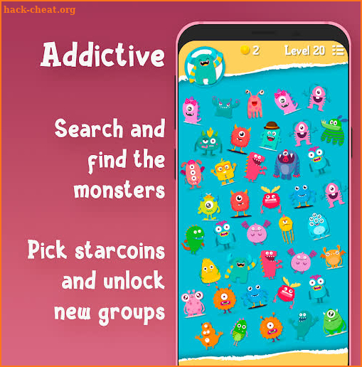 Monsters: search and find objects. Mind games screenshot