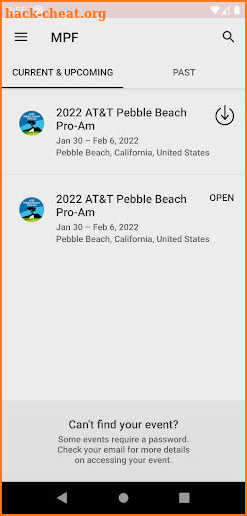Monterey Peninsula Foundation screenshot