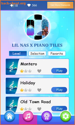 MONTERO - Lil Nas X Piano Tiles screenshot