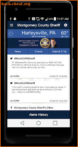 Montgomery County, PA Sheriff screenshot