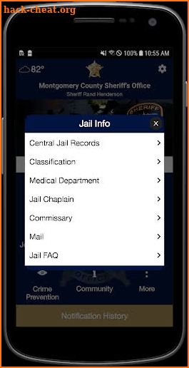Montgomery County, TX Sheriff screenshot