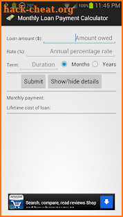 Monthly Payment Calculator screenshot