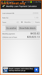 Monthly Payment Calculator screenshot