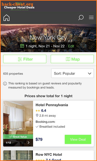 Monthly Rentals: Hotels, Motels & Apartments screenshot