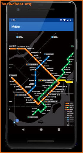 Montreal Subway Map screenshot