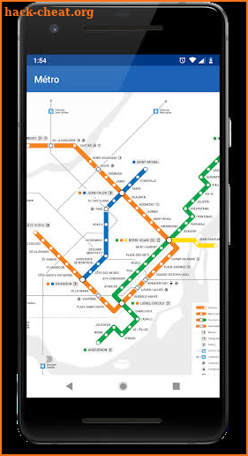 Montreal Subway Map screenshot