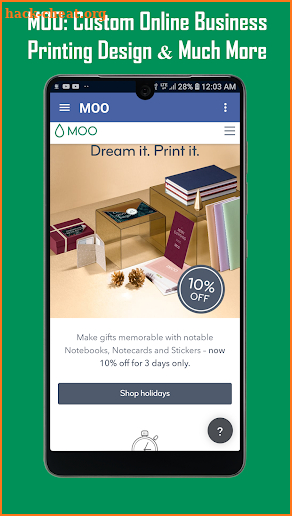 MOO: Custom Online Business Printing & Design screenshot