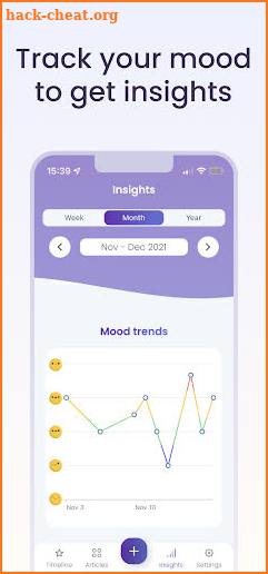 Mood Journal: emotions tracker screenshot