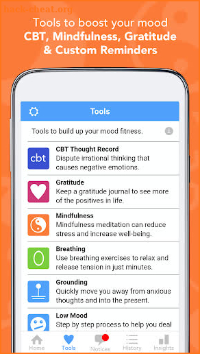 Moodfit - Tools & Insight to Shape Up Your Mood screenshot