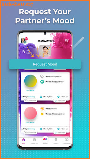 MoodMe: Relationship Mood App screenshot