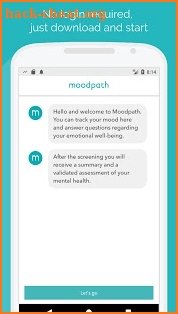 Moodpath App - Depression, Burnout & Anxiety Test screenshot
