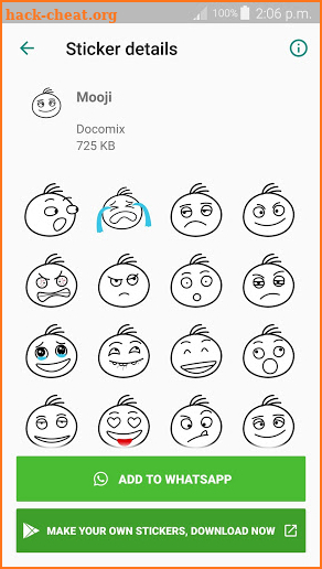 Mooji Stickers - WAStickerApps screenshot