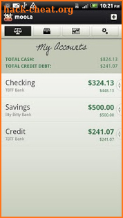 mooLa! (Checkbook & Finance) screenshot