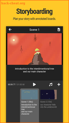Mooltik - storyboard and animate cartoons screenshot